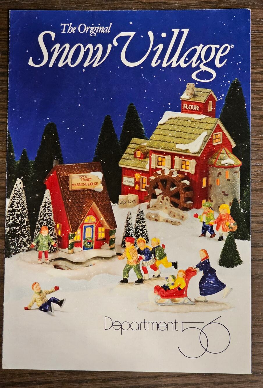 VTG 1977 Department 56 Original SNOW VILLAGE Color Brochure Accessories Models